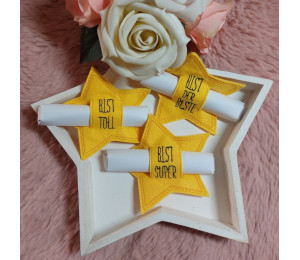 ADVENTSKALENDER VORFREUDE Türchen - Stickserie - 10 ITH Sterne mit Schlitz